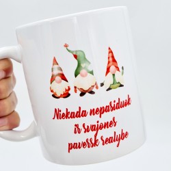 Puodelis „Niekada nepasiduok“