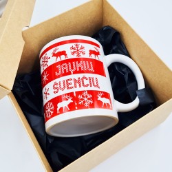 Puodelis „Jaukių švenčių“