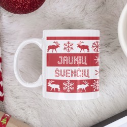 Puodelis „Jaukių švenčių“