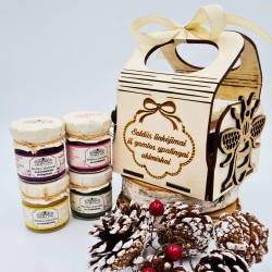 4 skonių medaus skanėstų rinkinys