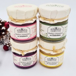 4 skonių medaus skanėstų rinkinys