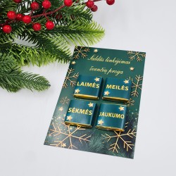 Atvirukas su šokoladukais „Saldūs linkėjimai“