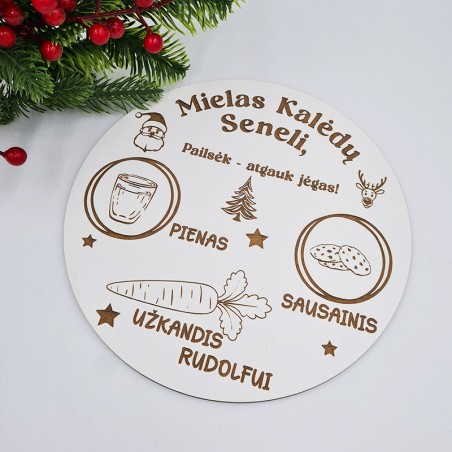 Padėkliukas „Mielas Kalėdų Seneli“