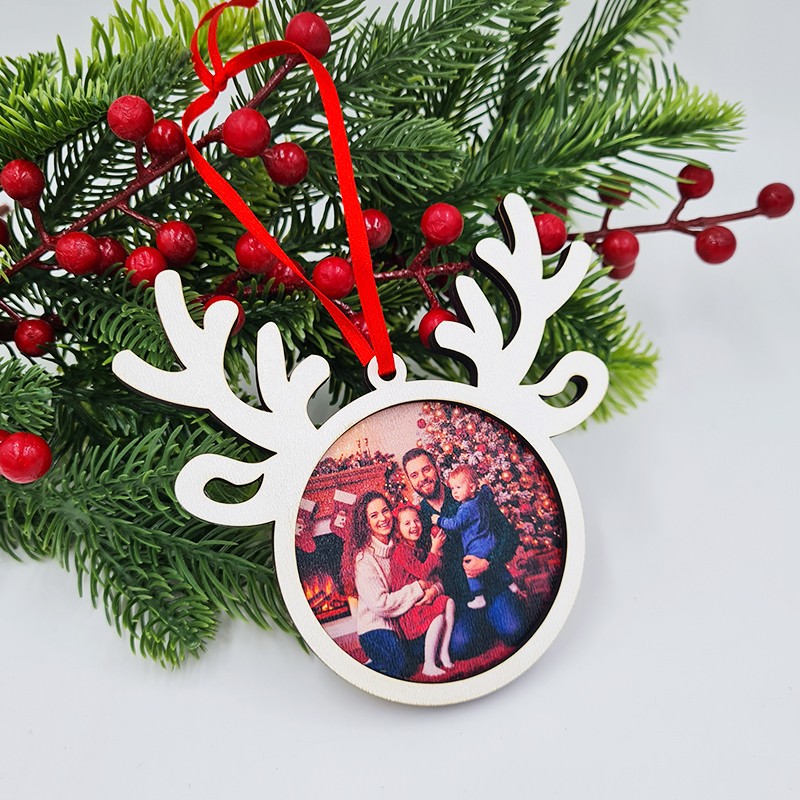 Eglutės žaisliukas su jūsų pasirinkta nuotrauka