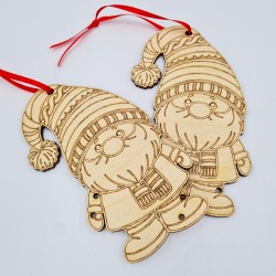 Nuspalvink eglutės žaisliuką nykštuką