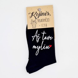 Kojinės „Aš tave myliu“