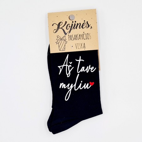Kojinės „Aš tave myliu“