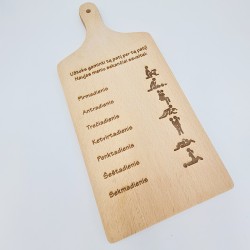 Pjaustymo lentelė „Savaitės meniu“