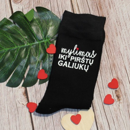 Kojinės „Mylimas iki pirštų galiukų“