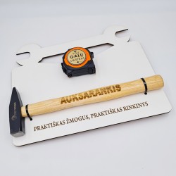 Dovanų rinkinys plaktukas ir ruletė „Lagaminas“