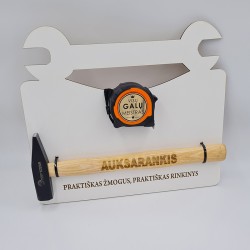 Dovanų rinkinys plaktukas ir ruletė „Lagaminas“