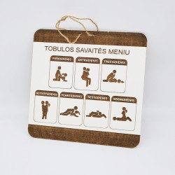 Pakabinama lentelė „Tobulos savaitės meniu“
