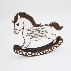 Medinis kvietimas arkliukas „Viduje svarbi žinutė“