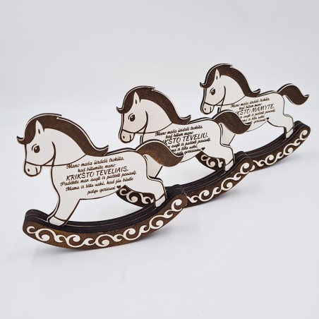 Medinis kvietimas arkliukas „Viduje svarbi žinutė“