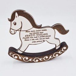 Medinis kvietimas arkliukas „Viduje svarbi žinutė“