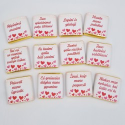 Šokoladukų rinkinys „Priežastys, kodėl tave myliu “