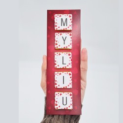 Šokoladukų rinkinys „Myliu“