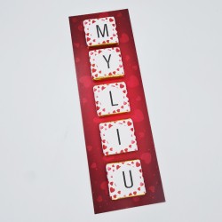 Šokoladukų rinkinys „Myliu “