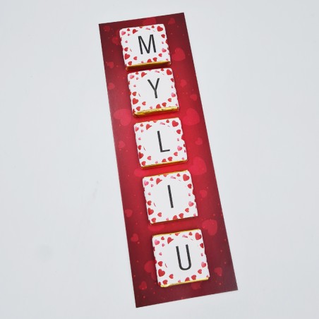 Šokoladukų rinkinys „Myliu“