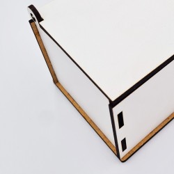 Balta, krikšto žvakės, dėžutė „Tegul Krikšto žvakutės liepsnelė “