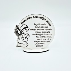 Pastatomas sveikinimas „Pirmosios Komunijos proga“