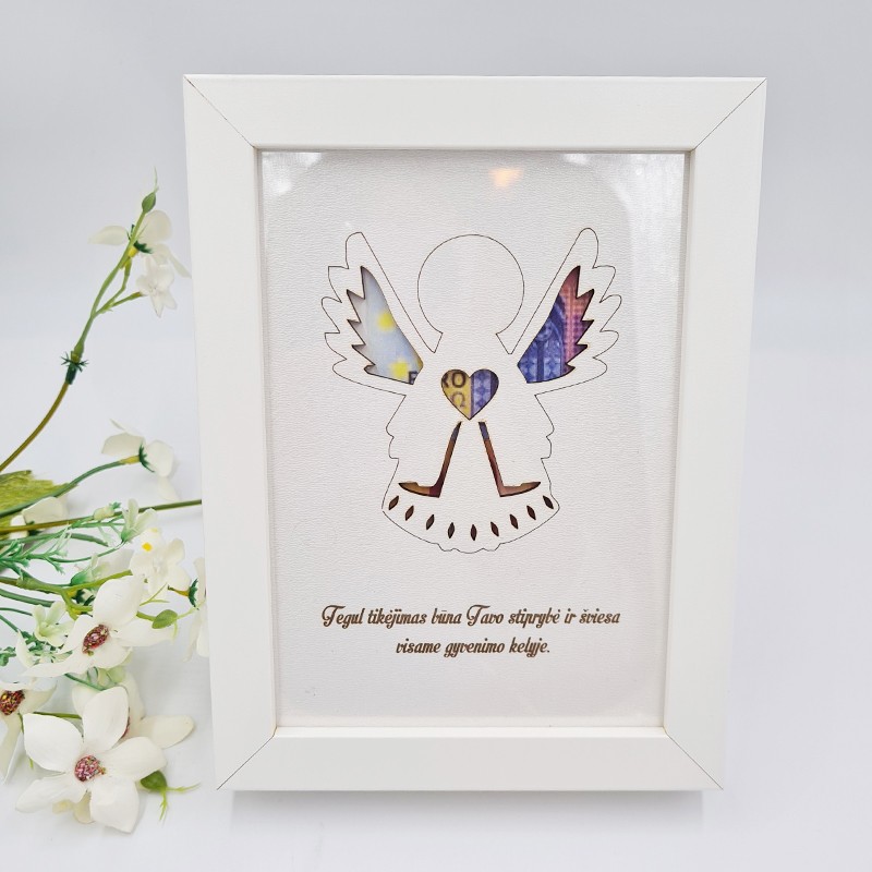 Rėmelis pinigams „Tegul tikėjimas būna“