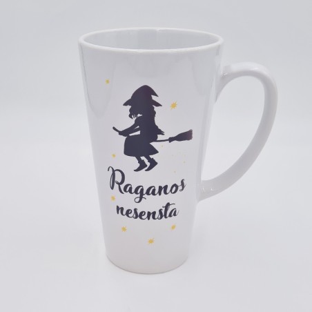 Latte puodelis „Raganos nesensta“