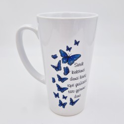 Latte puodelis „Suteik kiekvienai dienai šansą“