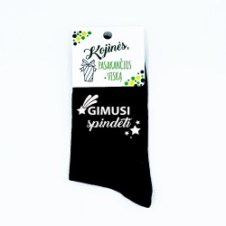 Moteriškos kojinės „Gimusi spindėti“