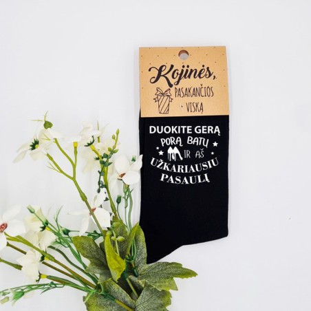 Moteriškos kojinės „Duokite gerą porą batų“