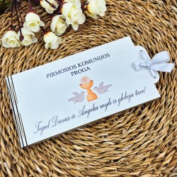 Baltas pinigų vokelis „Pirmosios Komunijos proga“