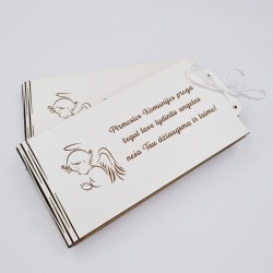 Baltas pinigų vokelis „Pirmosios Komunijos proga“