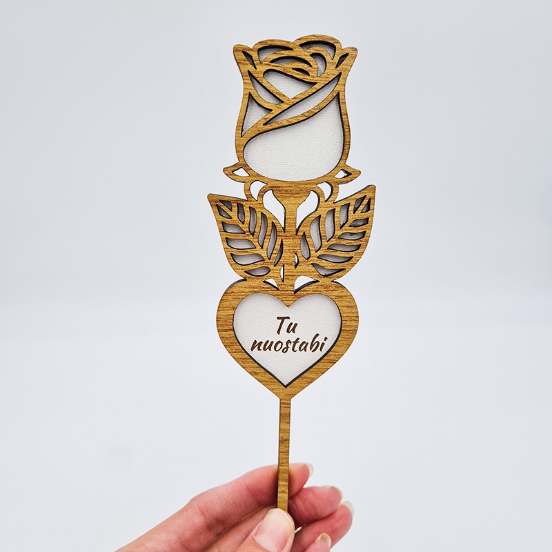 Medinė gėlė „Tu nuostabi“