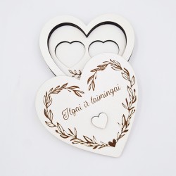 Žiedų dėžutė „Ilgai ir laimingai“