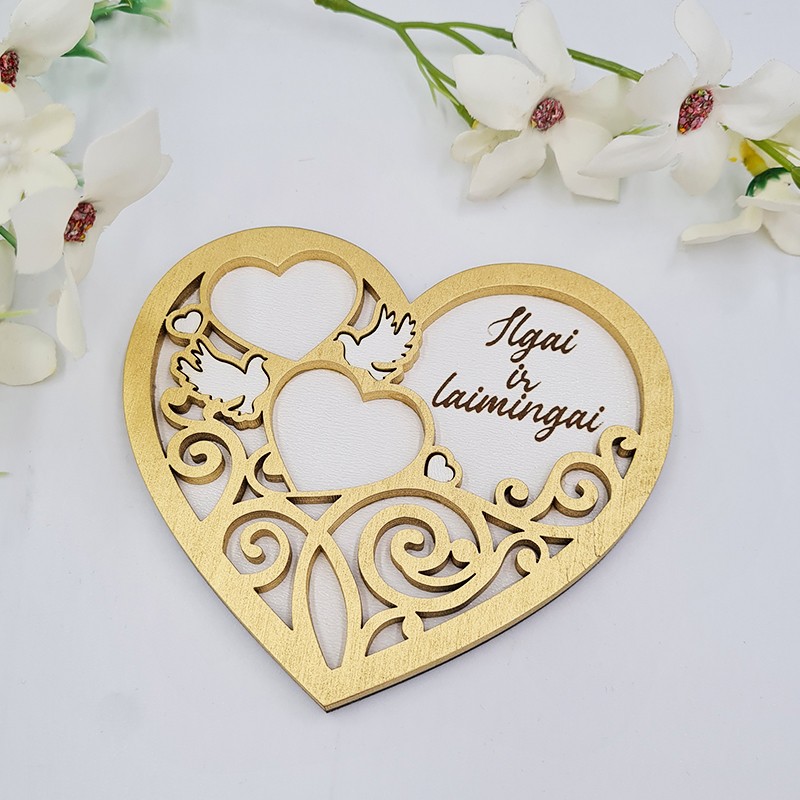 Žiedų dėžutė „Ilgai ir laimingai“