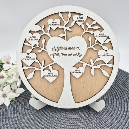 Pastatoma padėka „Mylima mama, Ačiū, tau už viską“