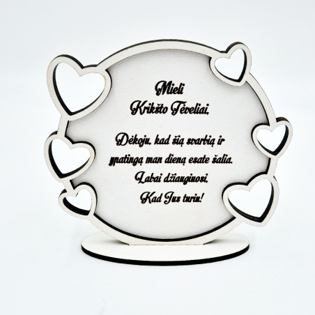 Pastatoma padėka „Mieli Krikšto tėveliai“