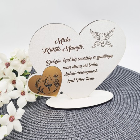 Pastatoma širdis „Miela Krikšto mamyte“