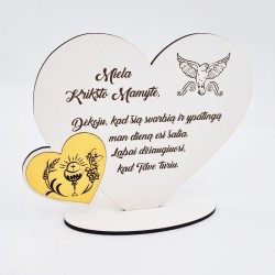 Pastatoma širdis „Miela Krikšto mamyte“