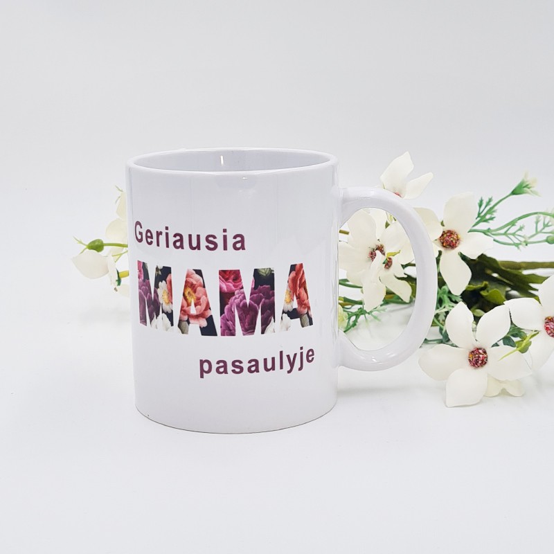 Puodelis: „Geriausia mama pasaulyje“