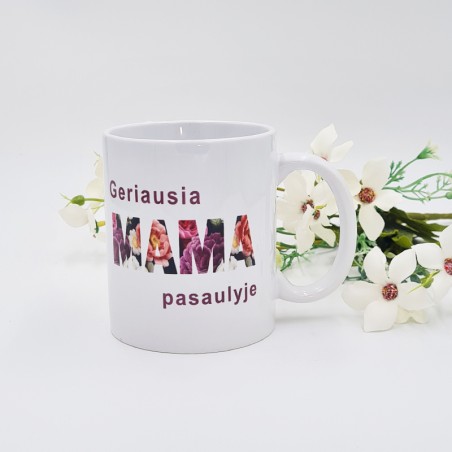 Puodelis: „Geriausia mama pasaulyje“