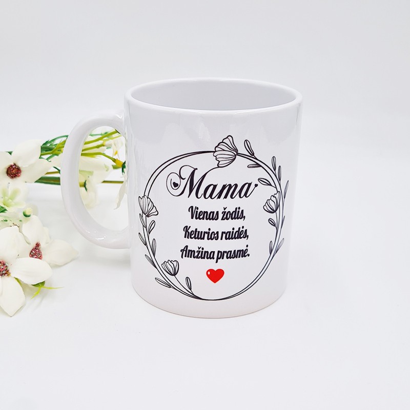 Puodelis: „Mama vienas žodis “