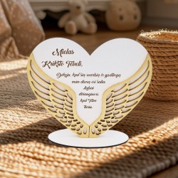Pastatoma padėka sparnai „Mielas krikšto tėveli“