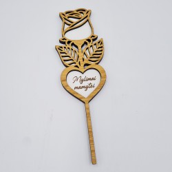 Medinė gėlė „Mylimai mamytei“