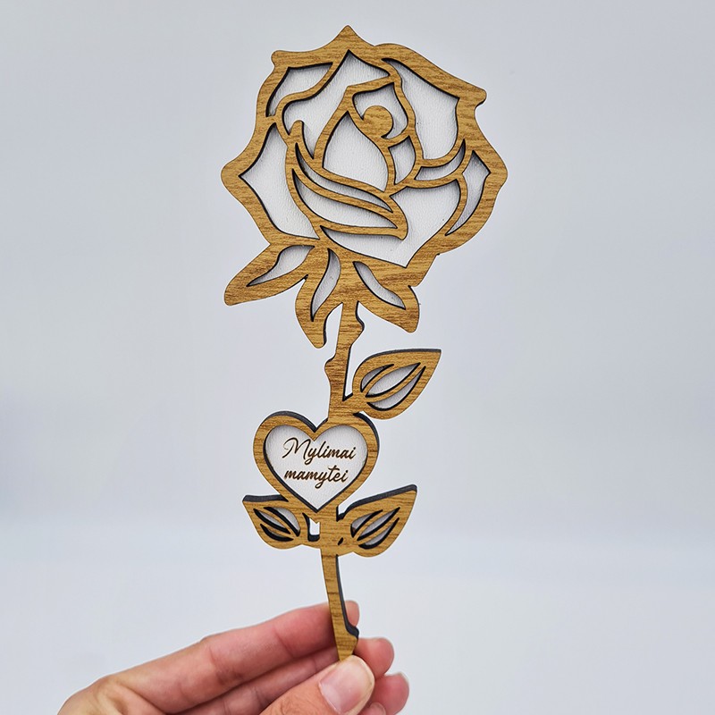 Medinė gėlė „Mylimai mamytei“