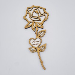 Medinė gėlė „Mylimai mamytei“