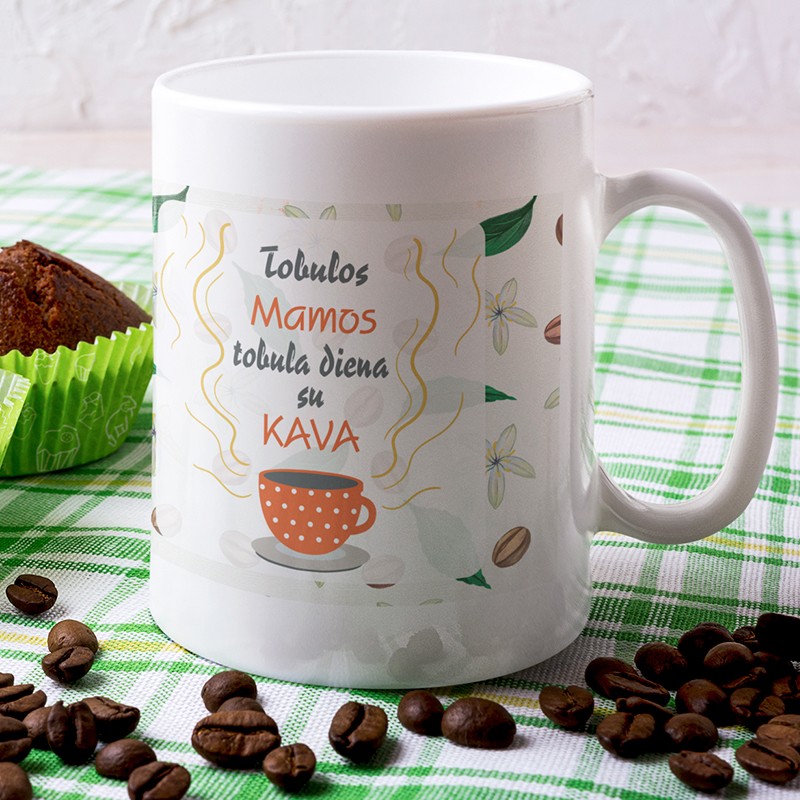 Puodelis: „Tobulos mamos tobula diena su kava“