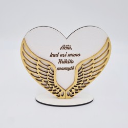 Pastatoma padėka sparnai „Ačiū, kad esi mano krikšto mamytė“