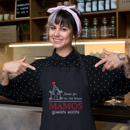 Prijuostė „Namai, yra tenn kur kvepia mamos gamintu maistu“