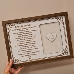 Rėmelis „Padėka tėvams vestuvių proga“